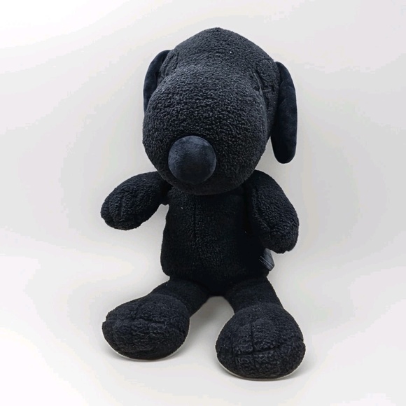 Kaws x Uniqlo x Peanuts Black Snoopy Plush Toy - Picture 1 of 6